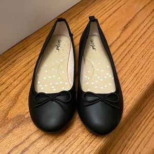 Cat & Jack black girls ballet flats